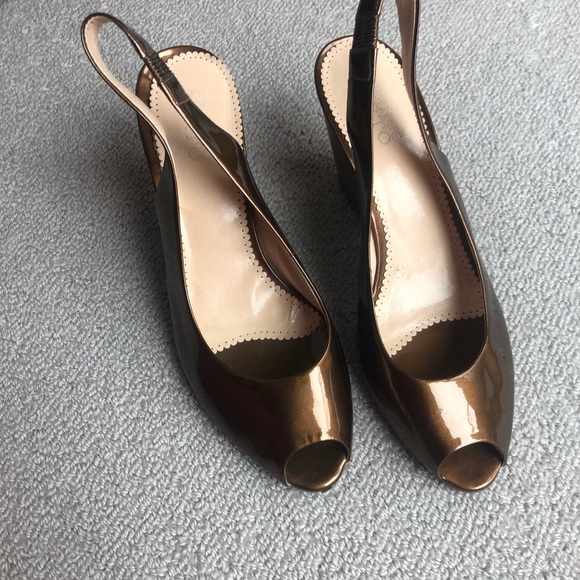 Franco Sarto Cooper Bronze Wedges - Picture 1 of 6